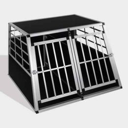 Aluminum Dog cage size 104cm Large Double Door Dog cage 65a 06-0775 www.gmtpet.cn