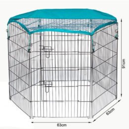 Outdoor Wire Pet Playpen with Waterproof Cloth Folable Metal Dog Playpen 63x 91cm 06-0116 www.gmtpet.cn
