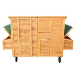Large Outdoor Wooden Chicken Cage Two Egg Cages Pet Coop Wooden Chicken House www.gmtpet.cn