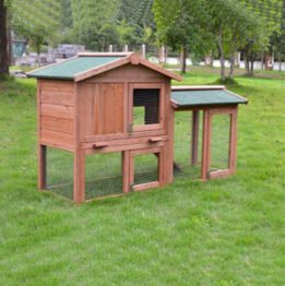 Outdoor Wooden Pet Rabbit Cage Large Size Rainproof Pet House 08-0028 www.gmtpet.cn