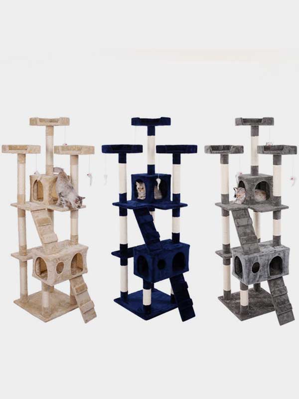 Fábrica de árvore de gato de madeira $ 23,28 Plataforma OEM Coluna de sisal Estrutura de escalada para gato 06-1171 www.gmtpet.cn