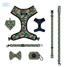 Pet harness factory new dog leash vest-style printed dog harness set small and medium-sized dog leash 109-0030 www.gmtpet.cn