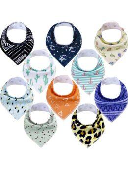 Autumn and winter baby drool napkin triangle napkin cotton printed baby eating bib baby products 118-37009 www.gmtpet.cn