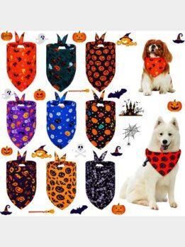 Halloween pet drool towel cat and dog scarf triangle towel pet supplies 118-37017 www.gmtpet.cn