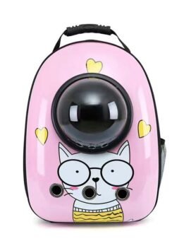 Pink Meow Miss Upgraded Side-Opening Pet Cat Backpack 103-45028 www.gmtpet.cn