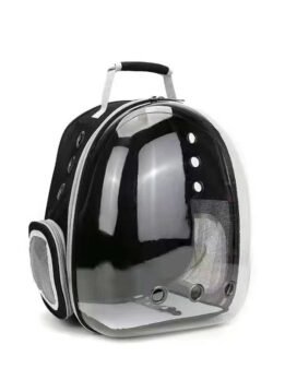 Transparent black pet cat backpack with side opening 103-45051 www.gmtpet.cn