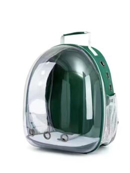 Transparent green pet cat backpack with side opening 103-45057 www.gmtpet.cn